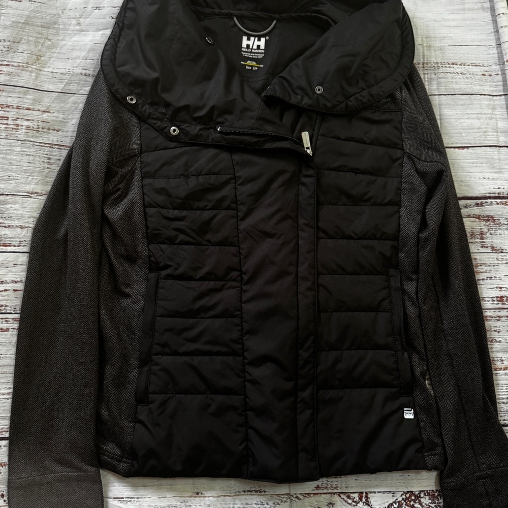 Helly Hansen Astra Hybrid Jacket Small Black Quilted Stretch - Picture 3 of 8